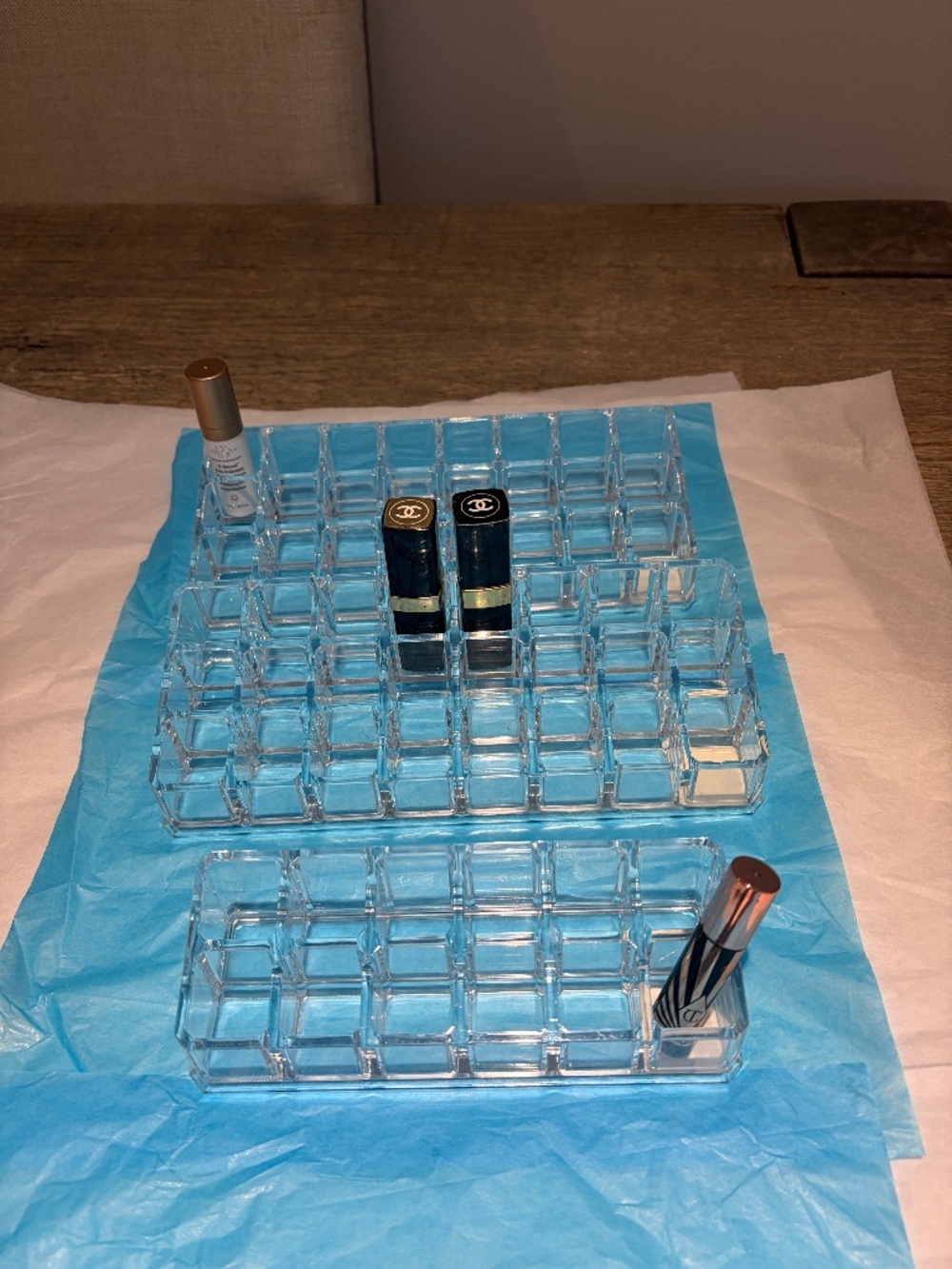 Container Store Acrylic Lipstick Risers - 3 in total